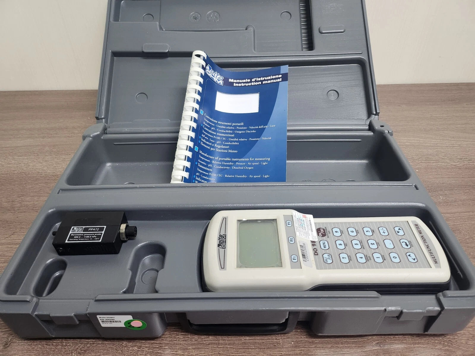 DeltaOHM DO9847 Multifunction Meter with PP472 Barometric Pressure Probe