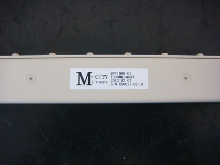 1900-1920MHz Band Path Filter by Mcity Microwave