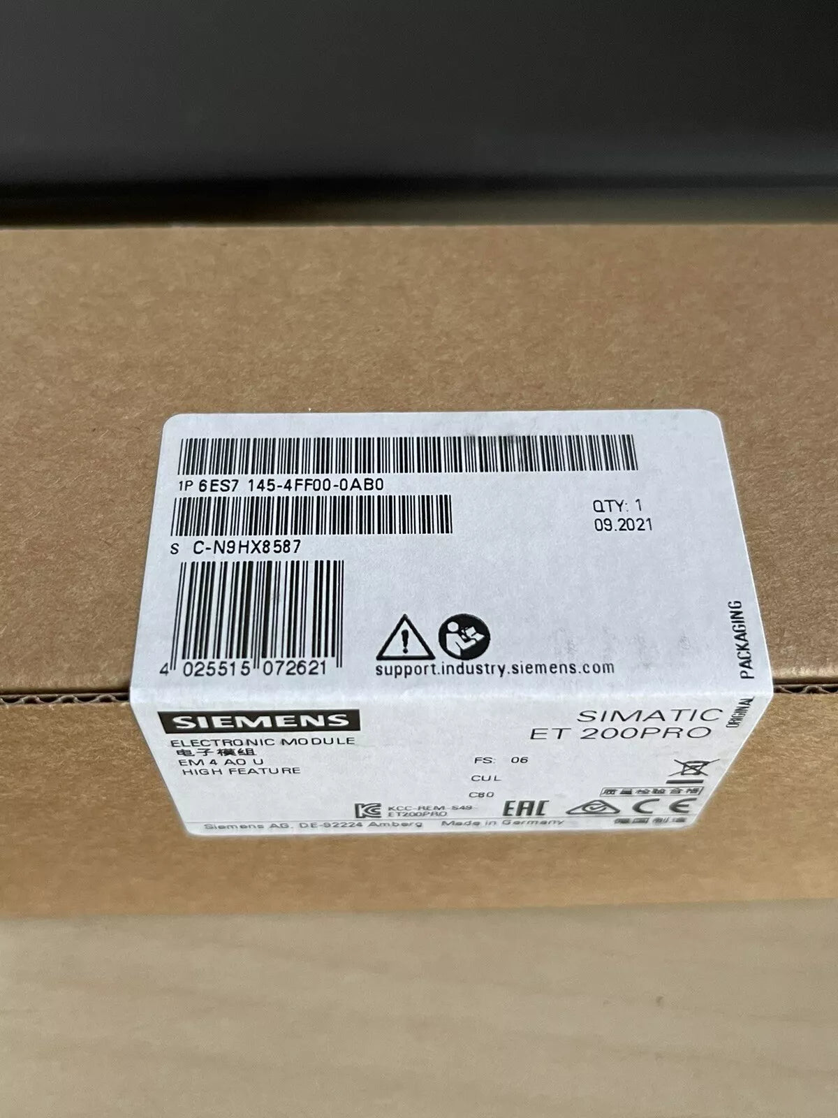 Siemens Simatic S7 6ES7 145-4FF00-0AB0 PLC Digital Input Module