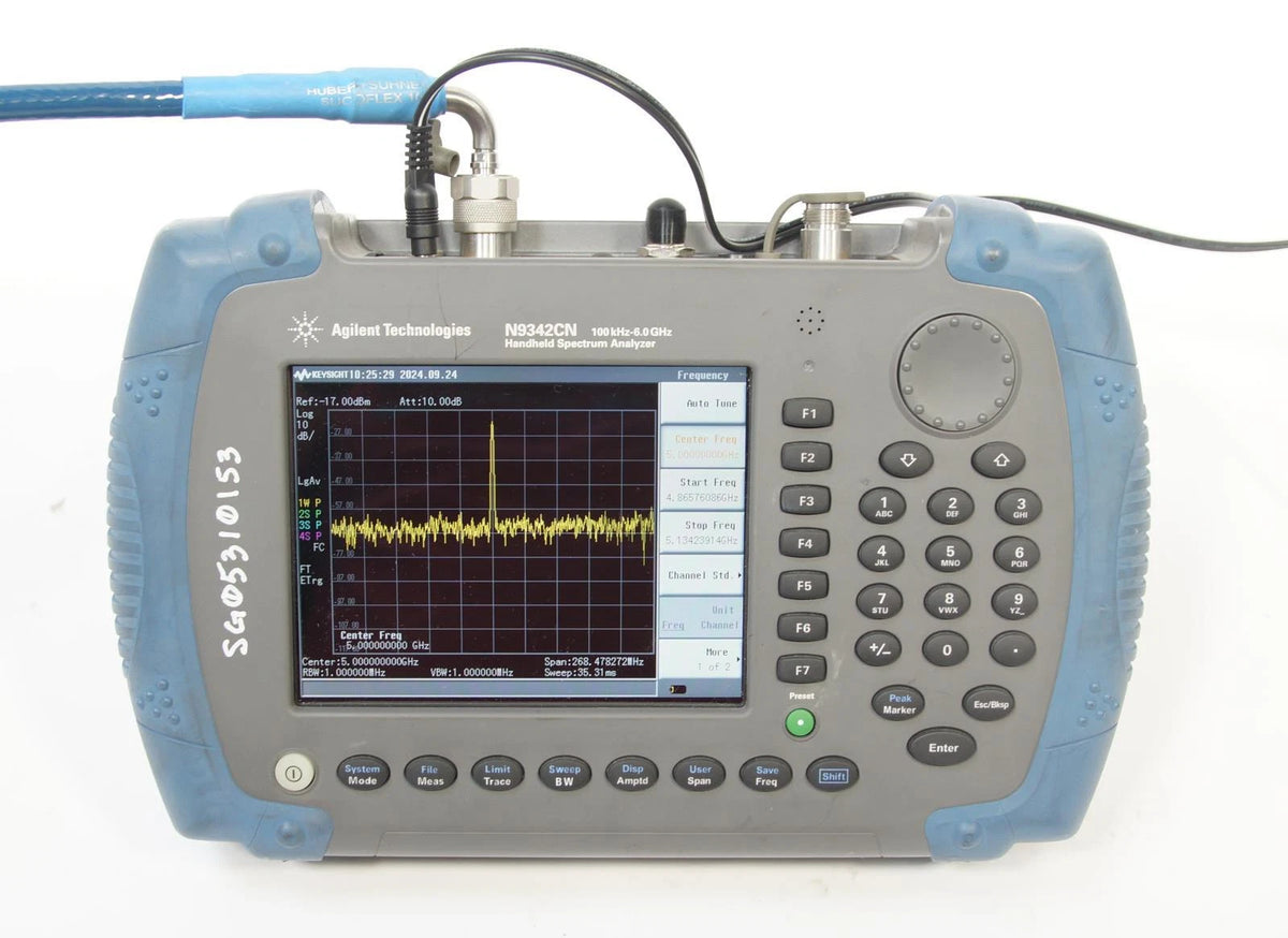 Keysight Agilent N9342C N 6GHz HSA Handheld Spectrum Analyzer OPT P06