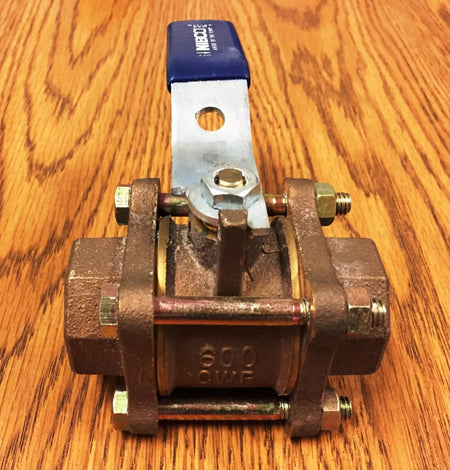 Nibco Material # NL9950A T-595-Y 1 3PC THRD Ball Full Port BRZ Ball Valve