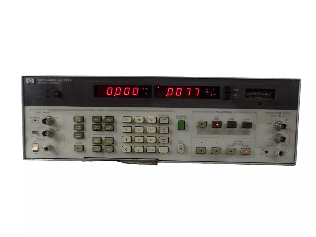 HP 8903B Audio Analyzer with Advanced Testing Capabilities