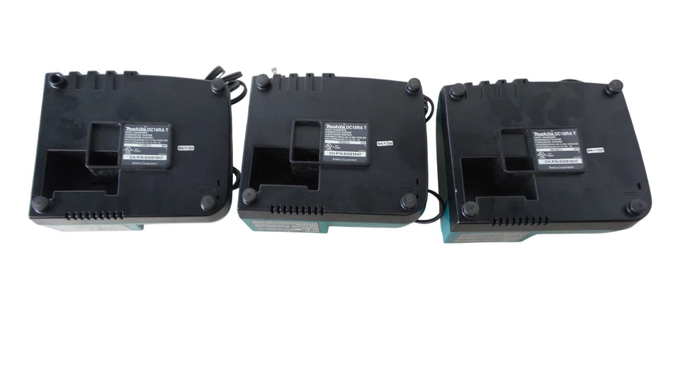 LOT OF 3 Makita DC18RA Rapid Fast Charger  Battery Charger - Free Shipping