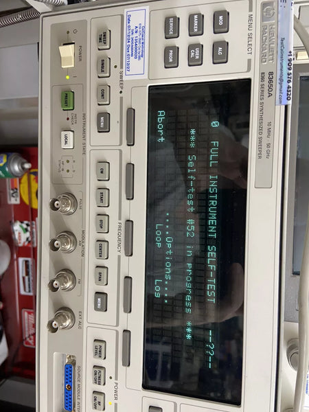 83650A OPT 8 1 Hz Res, Calibrated! 10MHz-50GHz Internal Pulse/Ext AM/FM