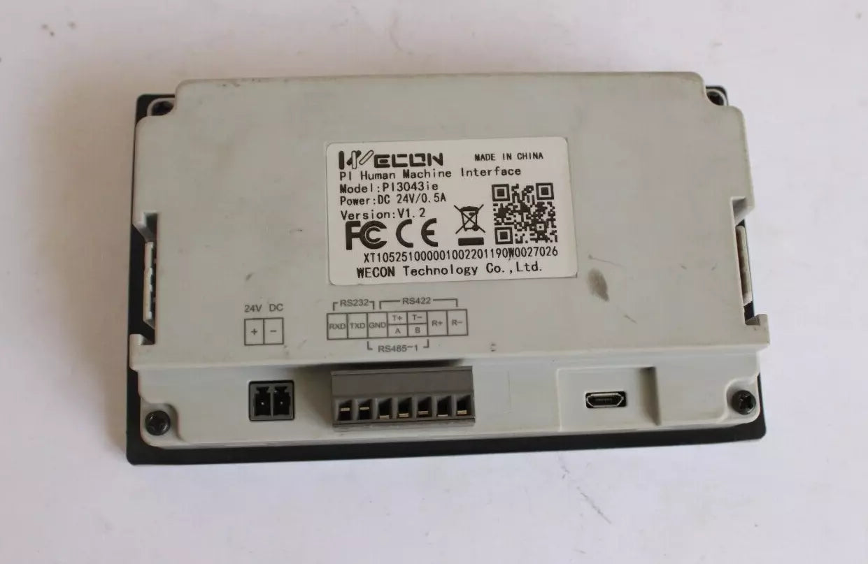 WECON PI3043ie HMI Operator Interface Panel 4-inch