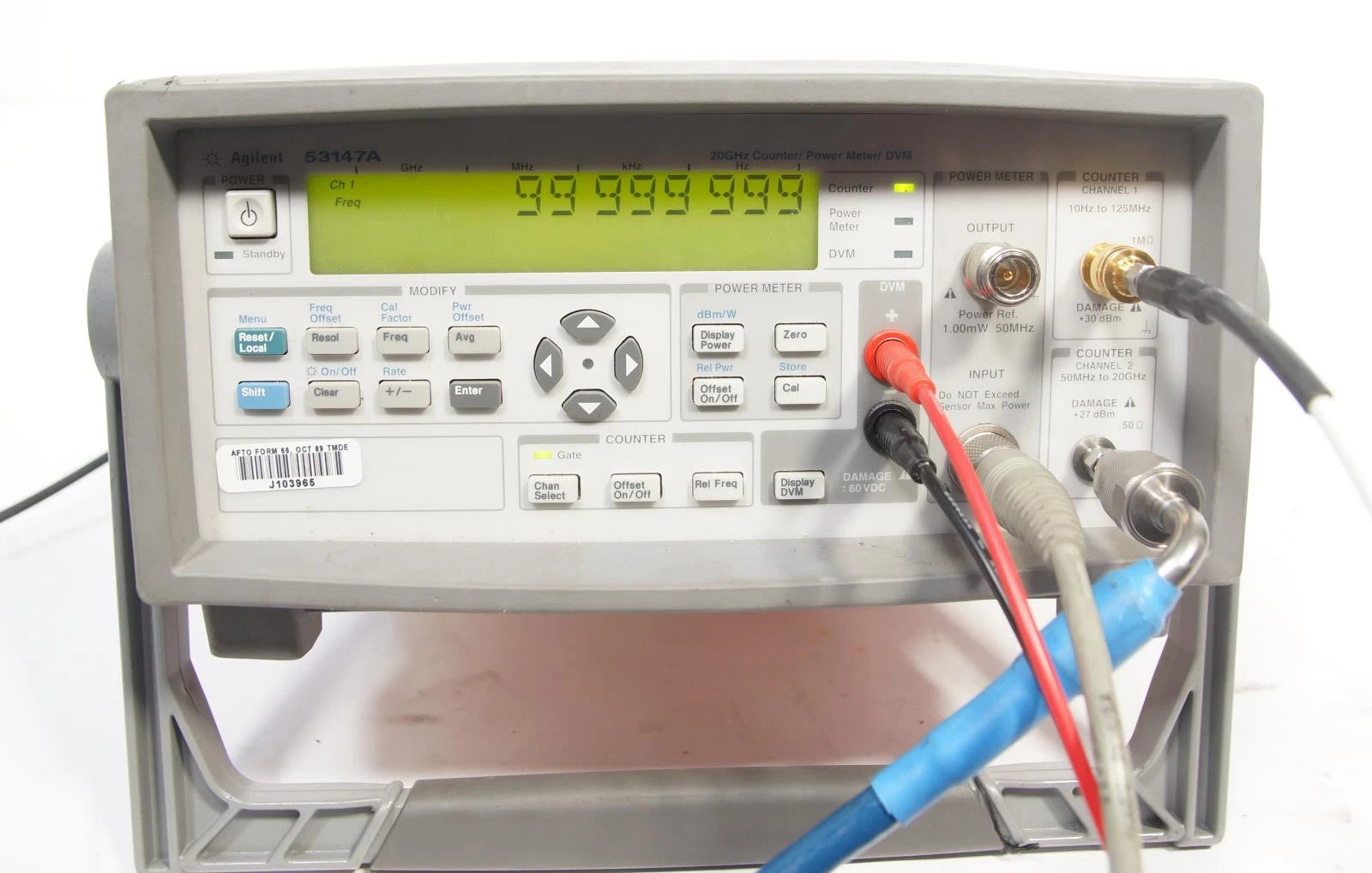 Agilent 53147A 20 GHz Microwave Frequency Counter / Power Meter / DVM AS-IS