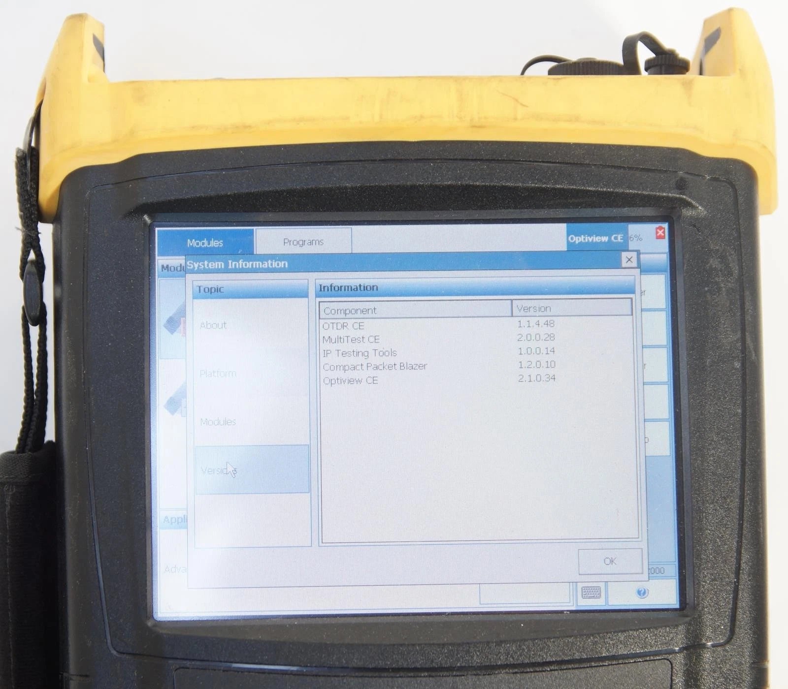 Corning OV-1000 OTDR Fiber Optic Tester with 400-MDSD-EI-EUI & FTB-8510