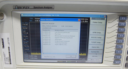 Aeroflex 3252 1 kHz ~ 8 GHz RF Spectrum / Vector Analyzer w Tracking Generator