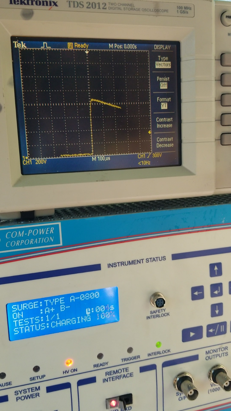 Surge Transients Generator for FCC TIA-968-B Testing by Com-Power