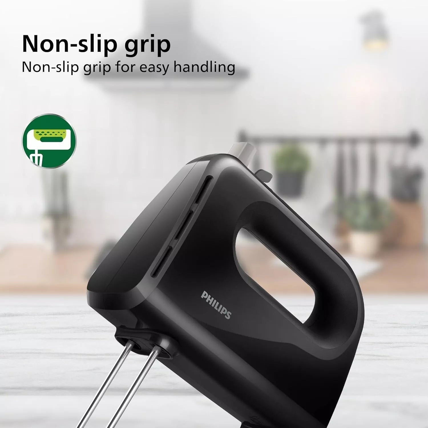 Philips HR3705/10 300W Hand Mixer & Blender with 5 Speed Control Stainless Steel