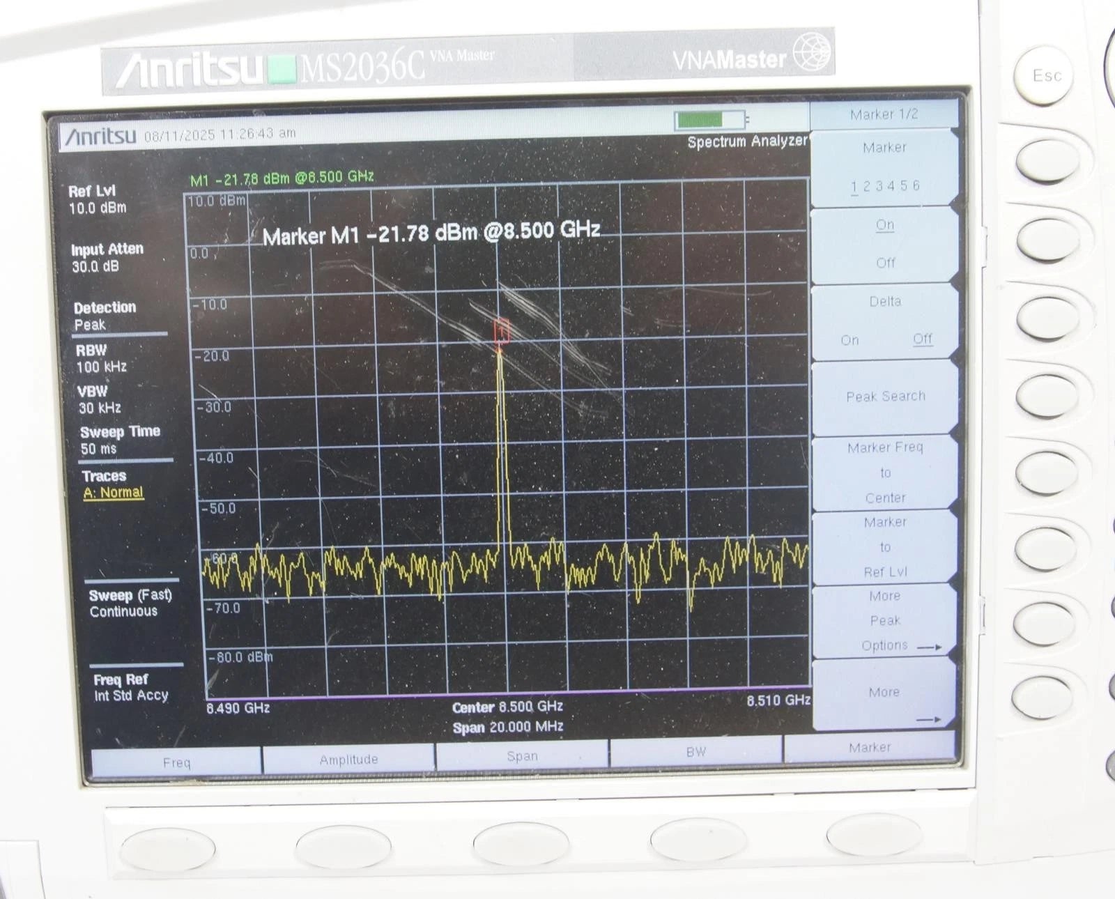 Anritsu MS2036C VNA Master 9MHz to 9GHz Vector Network Analyzer OPT 2/10/15