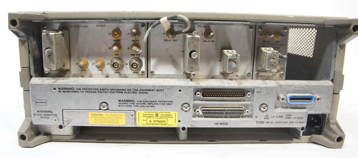 HP 70001A System Mainframe with Watkins Johnson RF Signal Simulator Modules