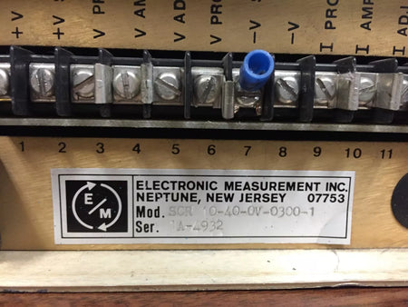 Variable Adjustable DC Power Supply SCR 10-40-OV-0300-1