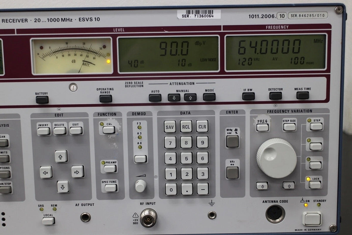 Rohde&Schwarz ESVS10 20-1000MHz EMI Test Receiver
