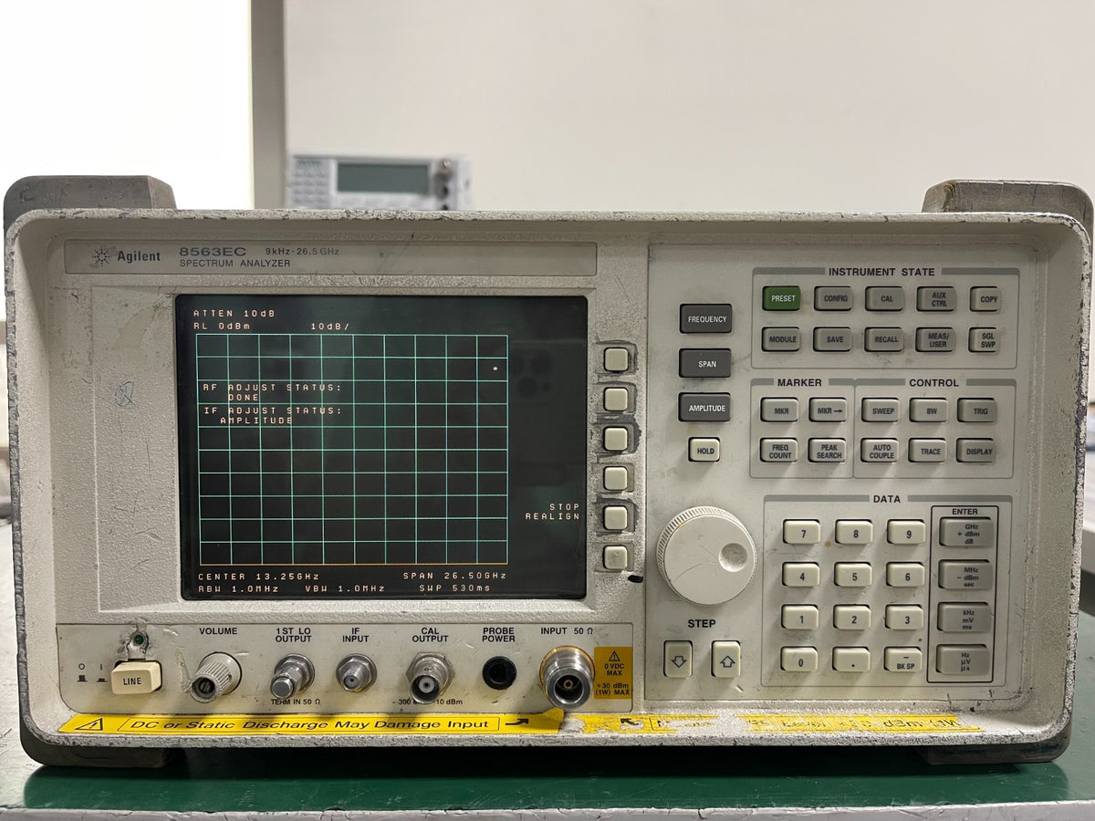 Agilent 8563EC 9KHz - 26.5GHz Spectrum Analyzer w/ 007 _02648