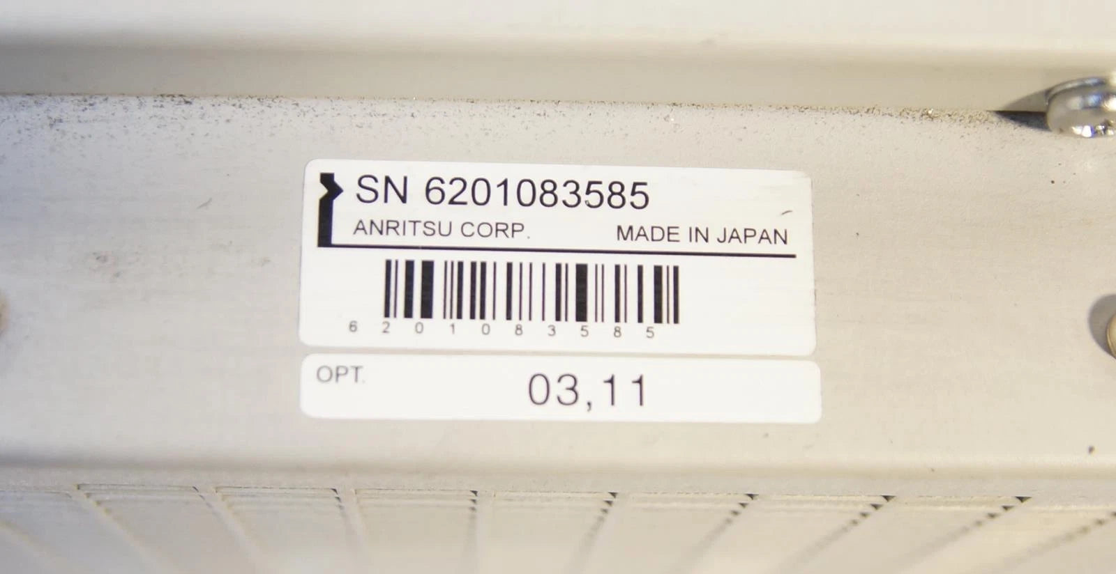 Anritsu MD1230B Data Quality Analyzer with MU120131A Ethernet Module