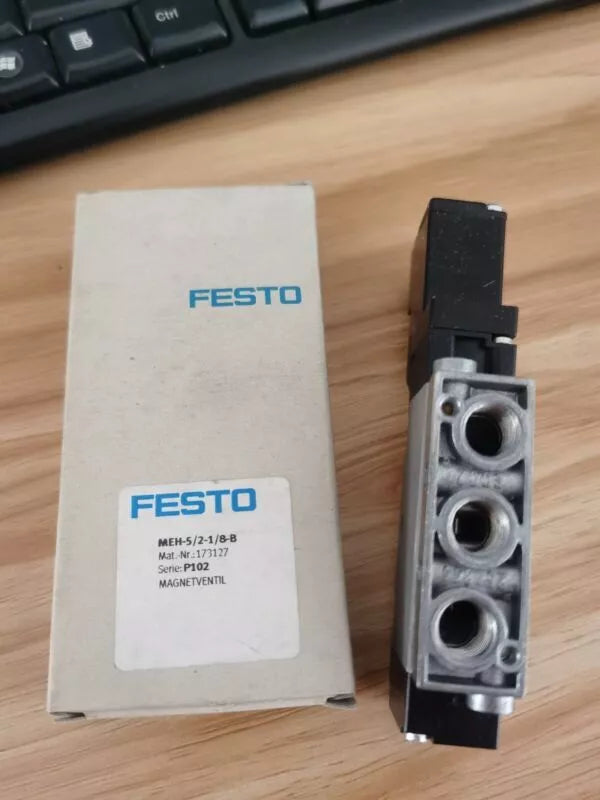 Festo MEH-5/2-1/8-B 173127 Solenoid Valve - 1PC, New, Expedited Shipping