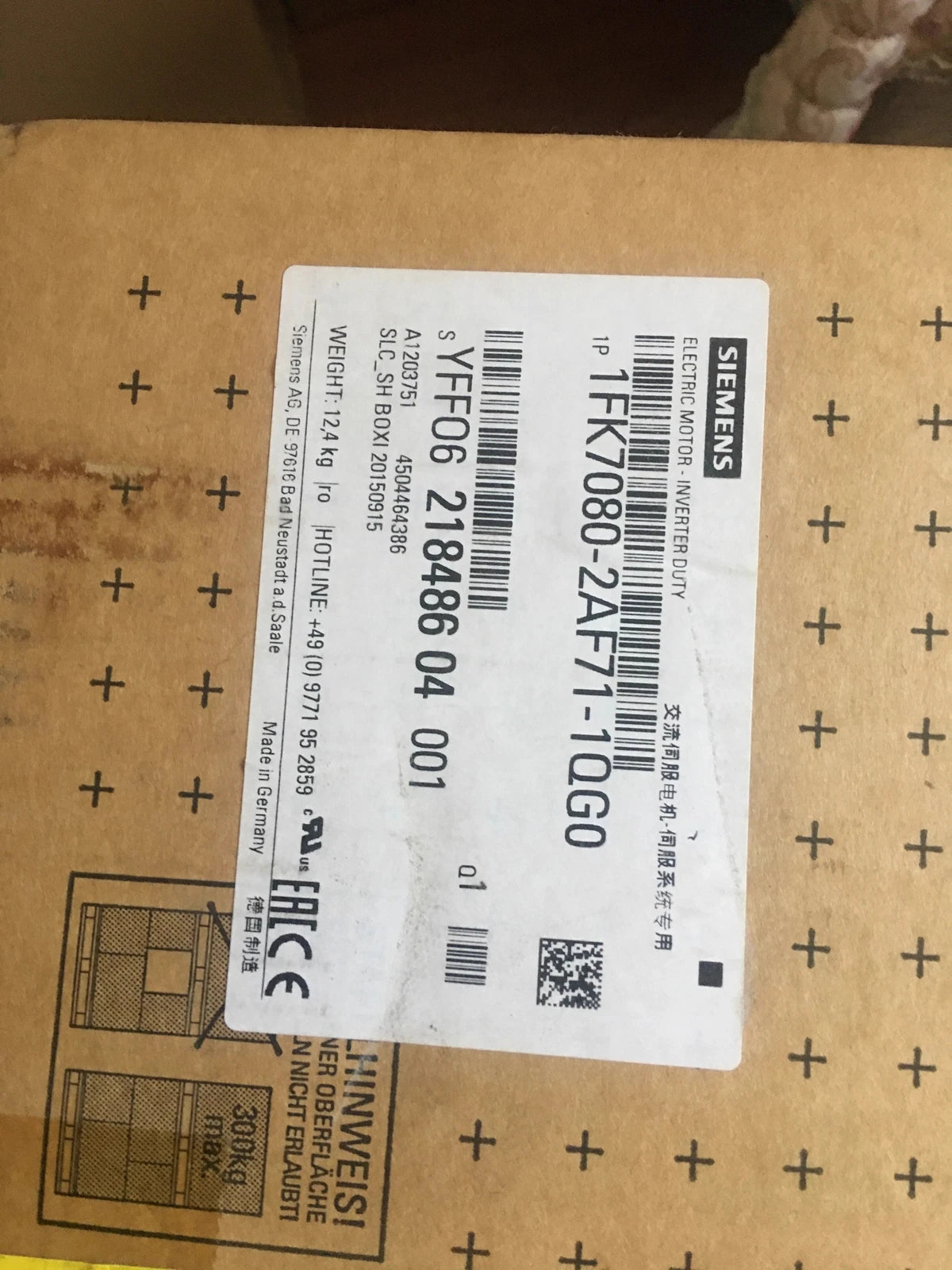 Siemens 1FK7080-2AF71-1QG0 Servo Motor