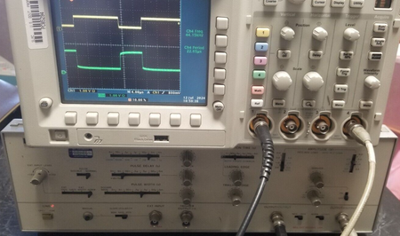 250 MHz Dual Output Pulse Generator by Hewlett Packard