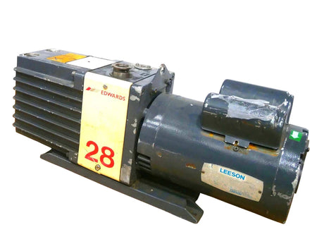 EDWARDS E2M28 Dual Stage Rotary Vane Vacuum Pump  - Free Shipping