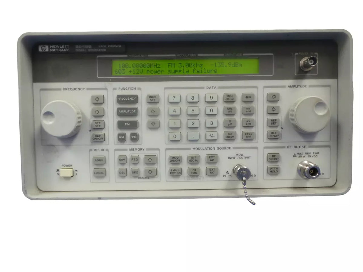 HP 8648B 9 kHz-2000 MHz Synthesized Signal Generator