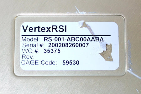 VertexRSI General Dynamics RS-001 1:1 SWITCH RS-001-ABC00AABA