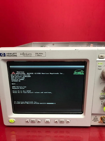 AGILENT 54825N Infiniium Oscilloscope 500MHz 2GSa/s S/N US38200225