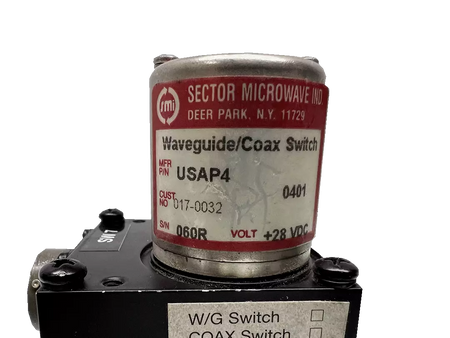 Sector Microwave USAP4 Dual Waveguide Switch
