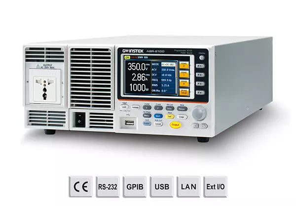 GW Instek ASR-2100 Programmable AC/DC Power Source 1000VA Power Supply USB/LAN