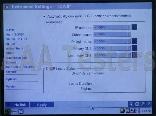 Fluke Networks MetroScope Service Provider 10/100/1000 Network Assistant w/ LAN