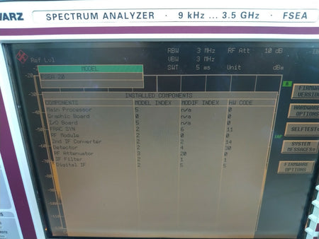 Rohde &amp; Schwarz FSEA20 Spectrum Analyzer 9KHz - 3.5 GHz W/ FSE-B1
