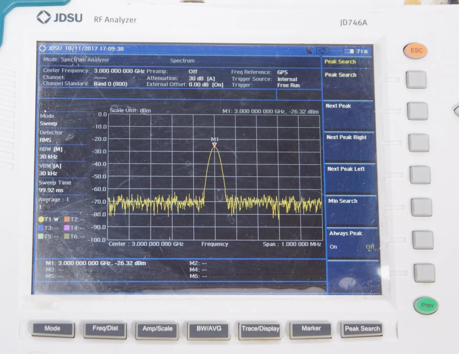 JDSU JD746A 4GHz Spectrum Analyzer / Signal Generator / Optical Power Meter