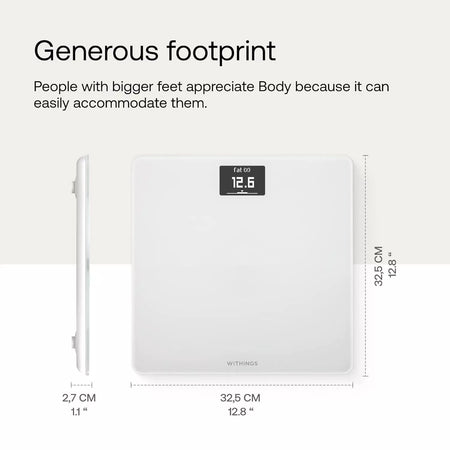 Withings Body Digital Wi-Fi Smart Scale with BMI, Pregnancy Tracker & Baby Mode