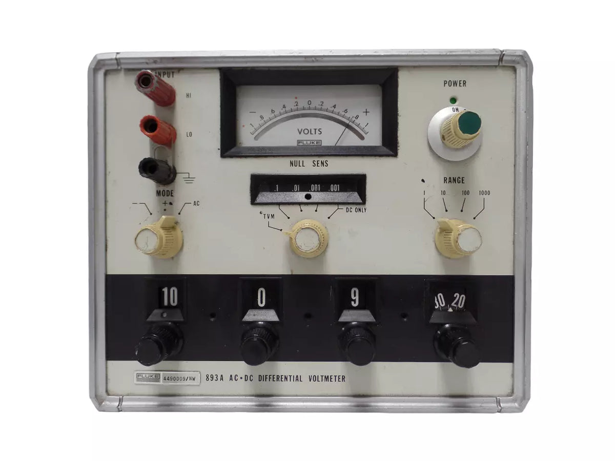 Fluke 893A AC DC Differential Voltmeter - Precision Measuring Tool