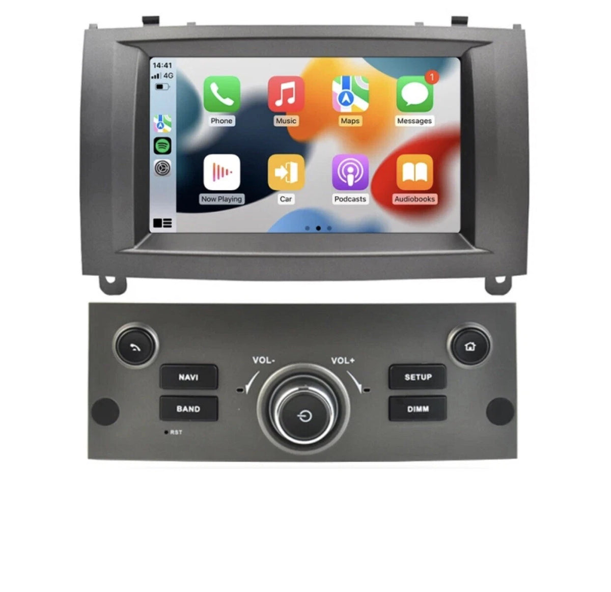 Peugeot 407 2004-2011 Android 12 Car Stereo Radio with 8-Core CPU, CarPlay, GPS, 4G LTE & 64GB Storage