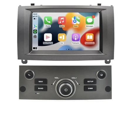 Peugeot 407 2004-2011 Android 12 Car Stereo Radio with 8-Core CPU, CarPlay, GPS, 4G LTE & 64GB Storage
