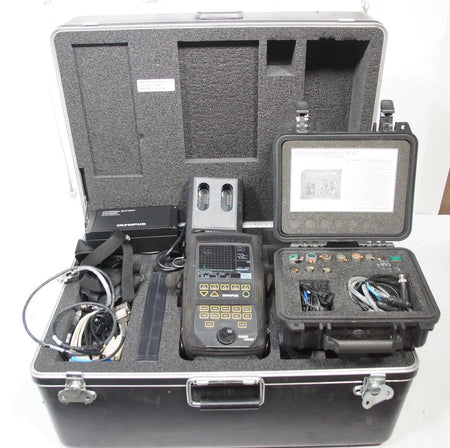 Olympus Sonic 1200M EMI Ultrasonic Flaw Detector with Transducer Kit