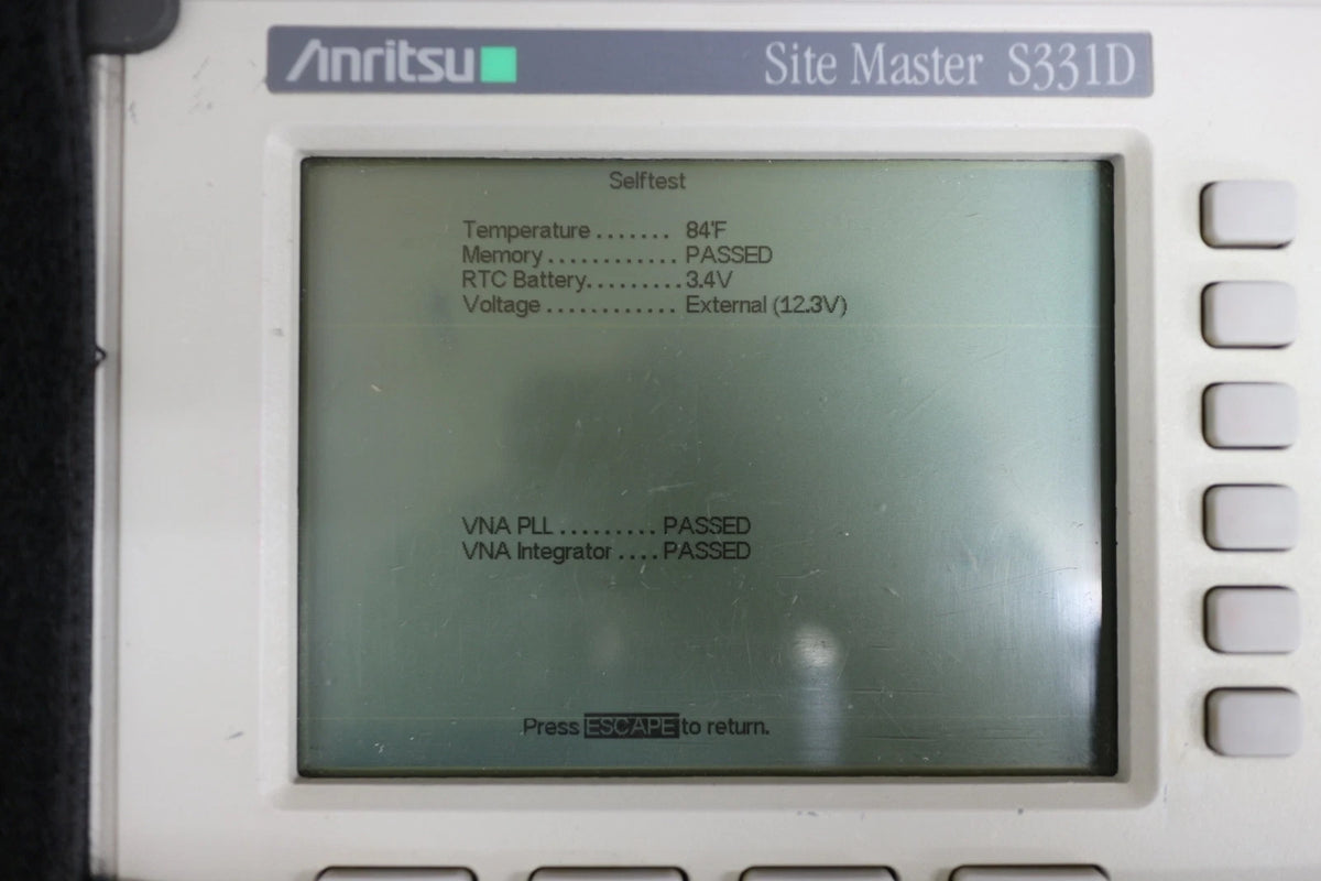 ANRITSU S331D 25MHz-4000MHz Site Master