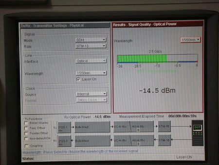 Agilent J7232A 004/106/325/330/610/UK6 OmniBER OTN Communications Analyzer