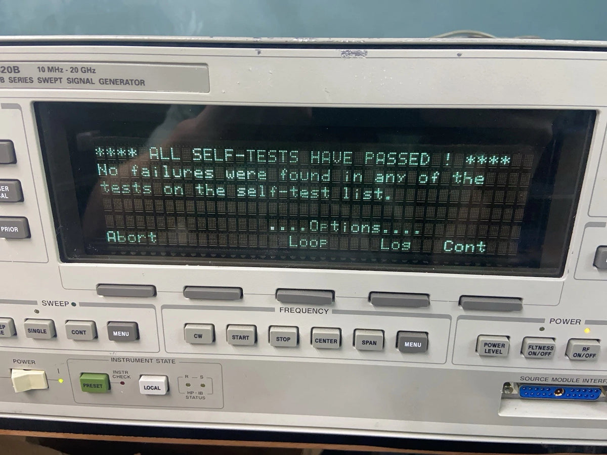 HP Agilent 83620B 83630B Signal Generator/Sweeper Cal’d Opt 8