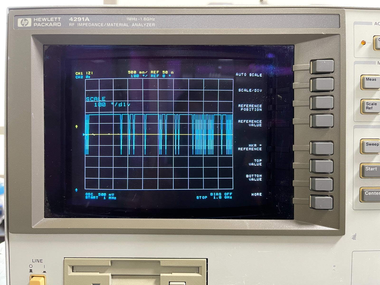 HP Agilent 4291A RF Impedance / Material Analyzer 1MHz to 1.8GHz , Opt. 002, 1C2 - XG eqpt