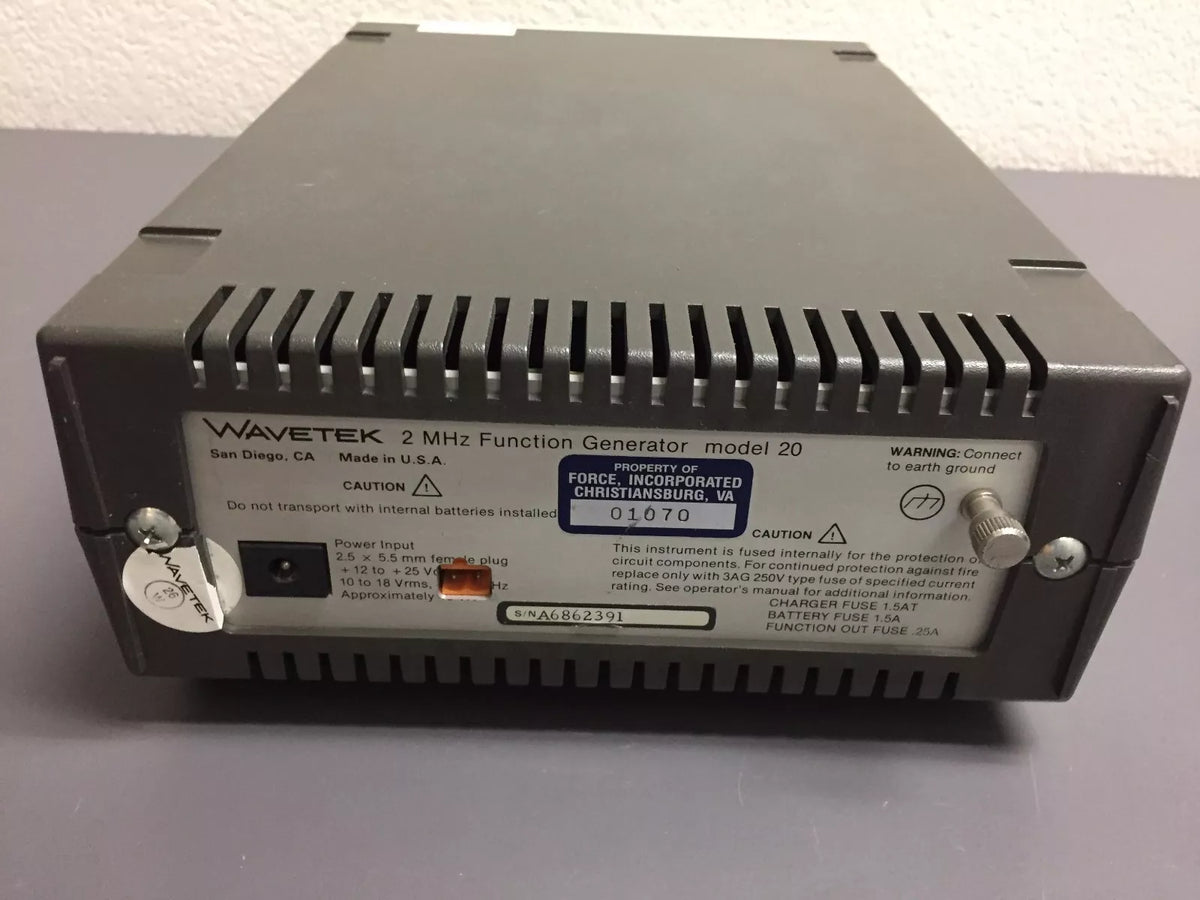 Wavetek Model 20 2MHz Function Generator