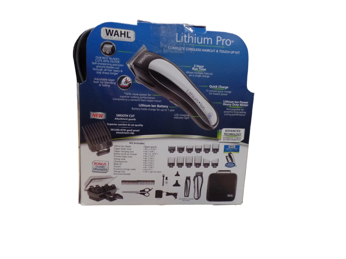 Wahl Lithium Ion Pro Men's Cordless Haircut Kit with Finishing Trimmer