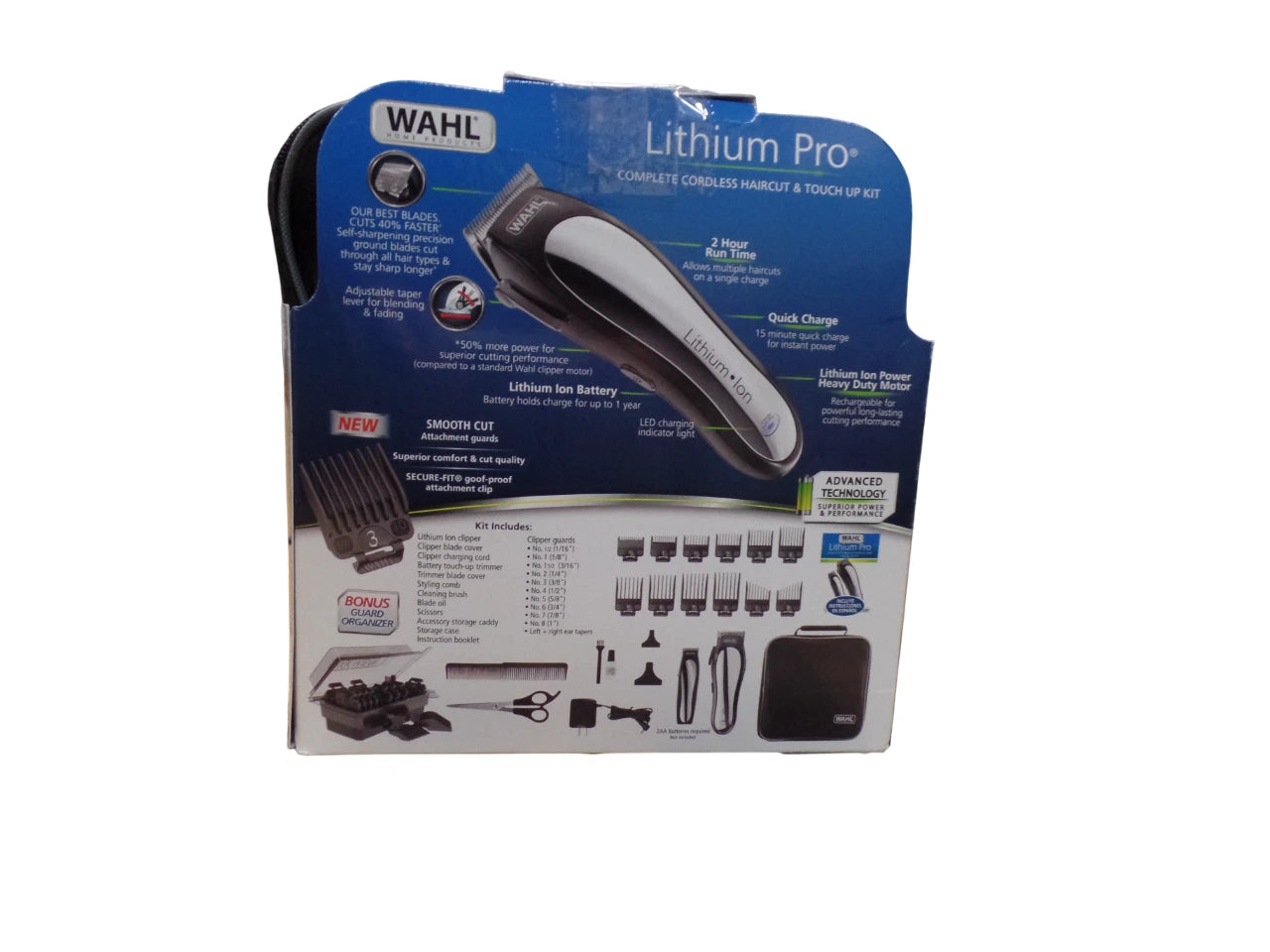 Wahl Lithium Ion Pro Men's Cordless Haircut Kit with Finishing Trimmer