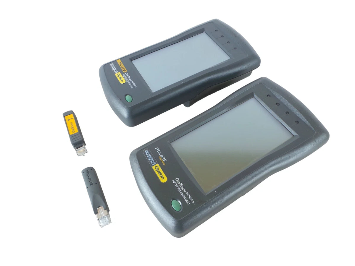 LOT of 2 Fluke Onetouch Series II 10/100PRO Network Tester Bundle