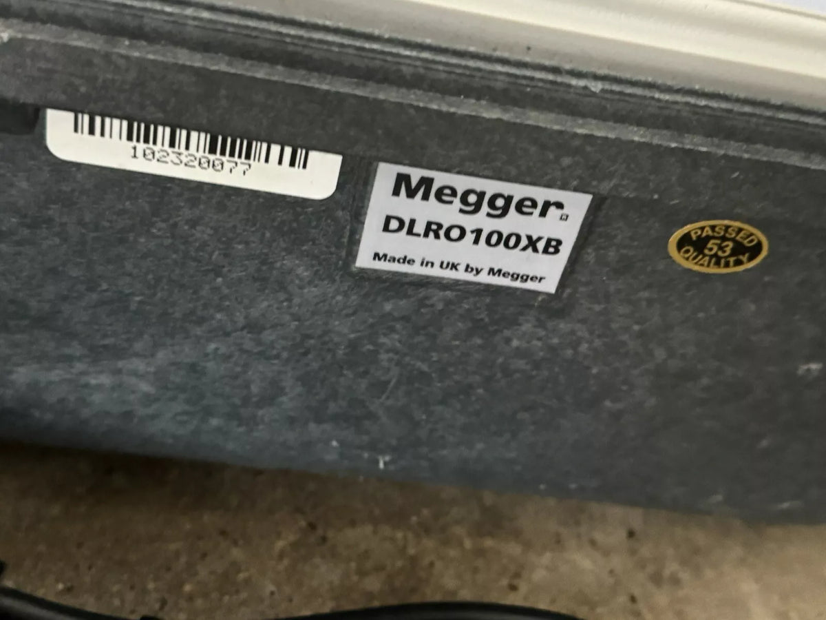 Megger DLRO100X DLRO100XB Digital Low Resistance Ohmmeter & Kelvin Clamp