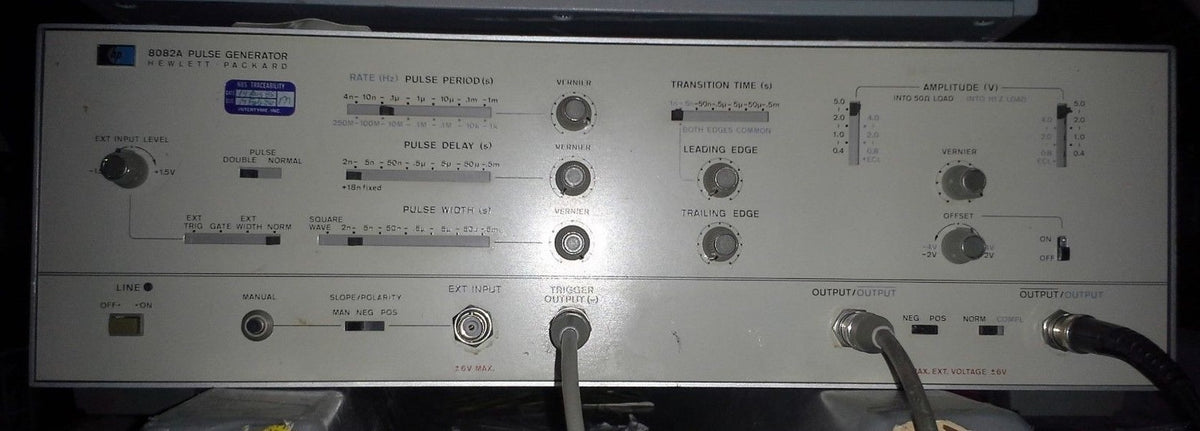 250 MHz Dual Output Pulse Generator by Hewlett Packard