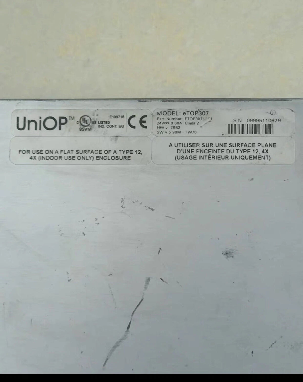 1PC Uniop eTOP307