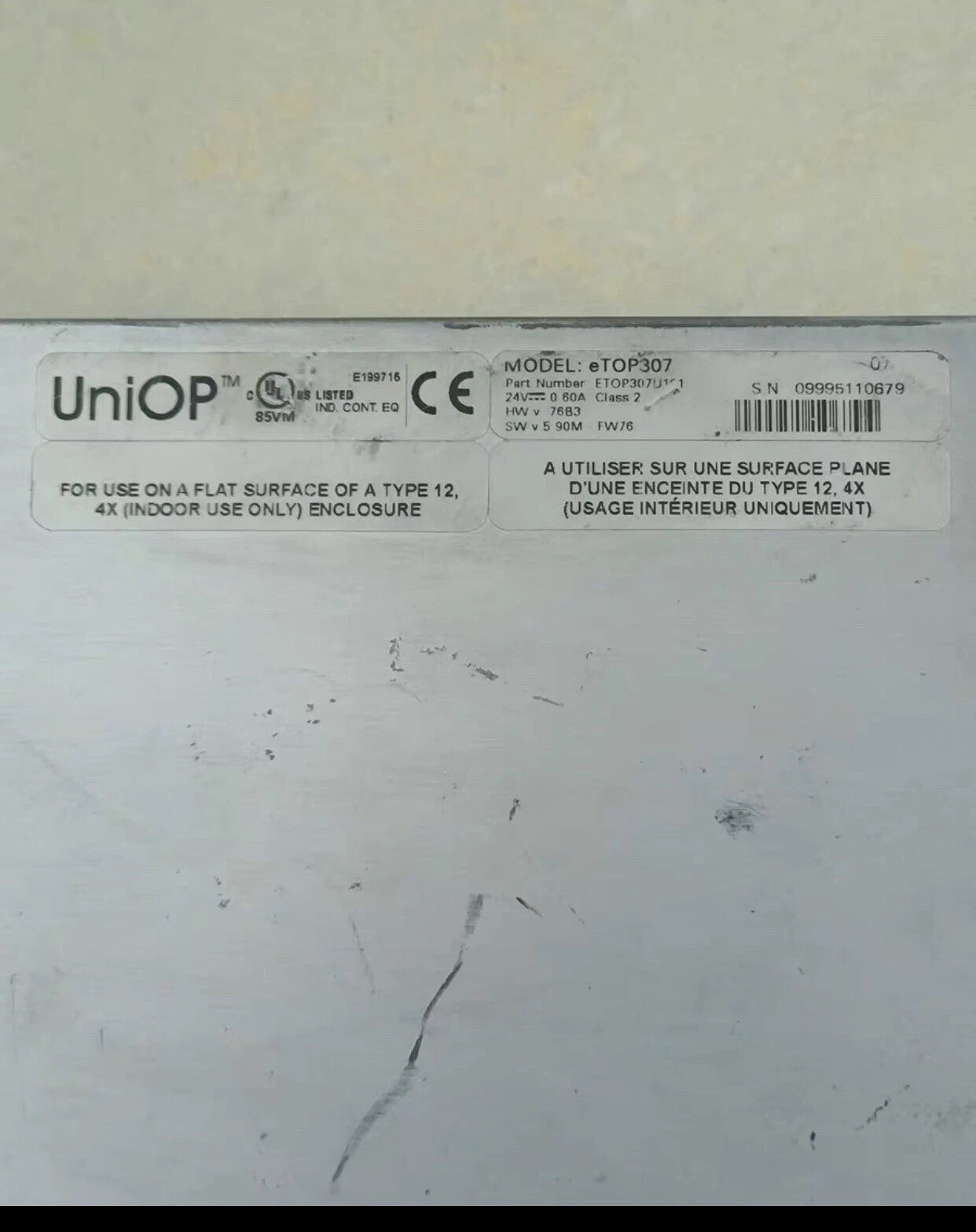 1PC Uniop eTOP307