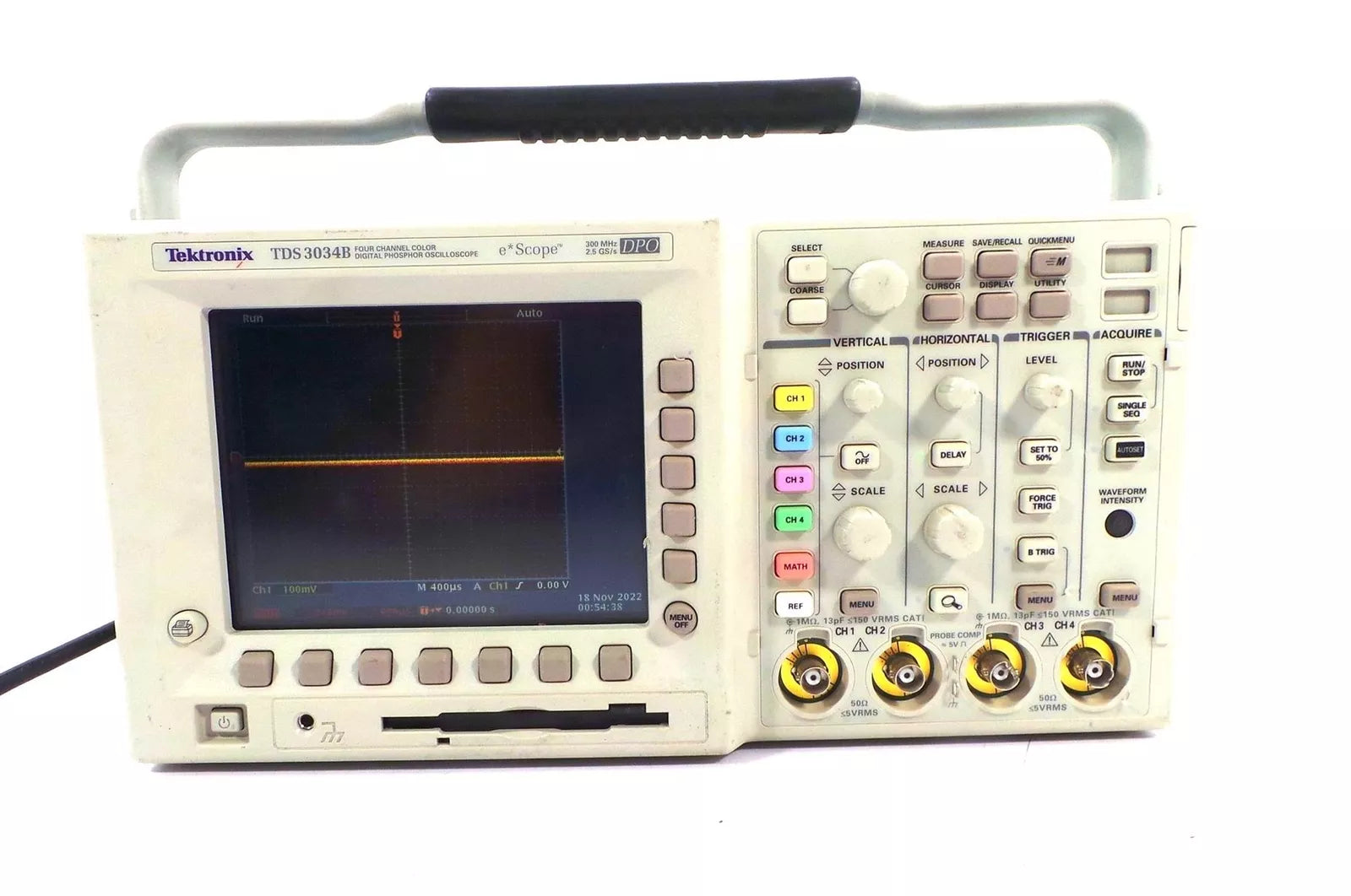 TEKTRONIX TDS 3034B Four Channel Color E Scope 300MHz 2GS/s